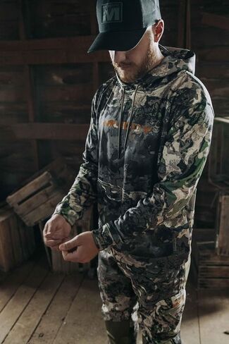سترة Muddy Outdoors الرجالية ذات القلنسوة ذات الأداء القياسي TRX/Mossy Oak Bottomland / 3X in Kuwait