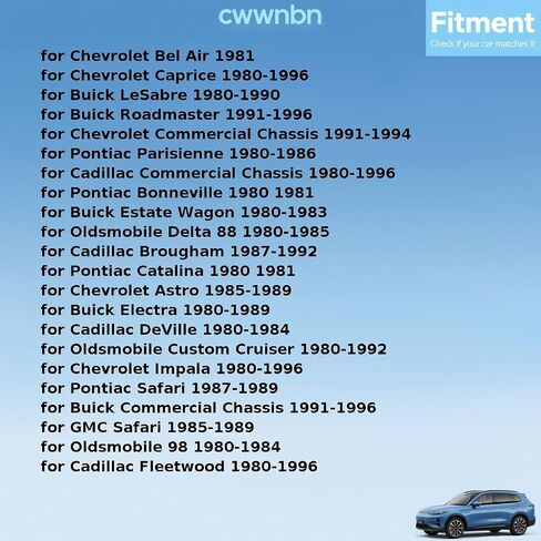 مجموعة عمود ذراع التحكم في التعليق العلوي الأمامي لـ Buick Commercial Chassis 1991 1992 1993 1994 1995 1996 for Buick Estate Wagon 1980 1981 1982 1983 1PCS in Saudi Arabia