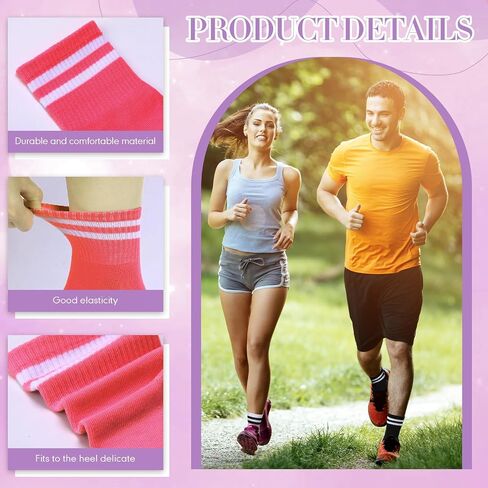 Foaincore 30 Pairs Women Crew Socks Solid Color Socks for Women Size 9-11 Cotton Socks Comfortable Women's Athletic Socks (Multicolor) in Kuwait