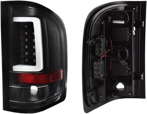 AKKON - لعام 2007-14 تشيفي سيلفرادو كامل LED LED خلال النهار تشغيل بار مصباح الذيل الأضواء السوداء العدسة واضحة مجموعة كاملة in Saudi Arabia