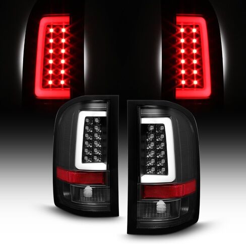 AKKON - لعام 2007-14 تشيفي سيلفرادو كامل LED LED خلال النهار تشغيل بار مصباح الذيل الأضواء السوداء العدسة واضحة مجموعة كاملة in Saudi Arabia