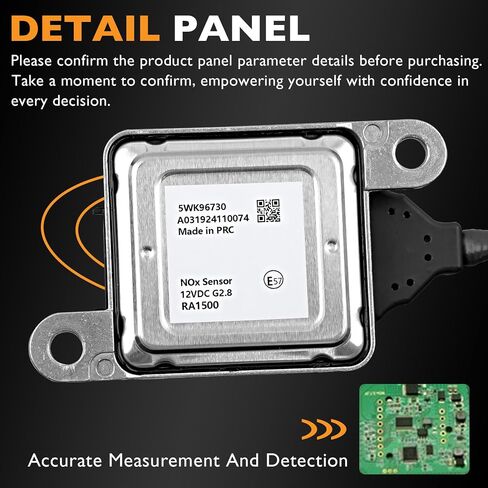 HQPASFY 68210084AA 5WK96742B NOX SESSOR 904-6030 مستشعر أكسيد النيتروجين مدخل المنبع متوافق مع 2013-2018 DODGE RAM 2500 3500 4500 5500 6.7L L6 CUMMINS RAPET# 5WK96742 in Kuwait
