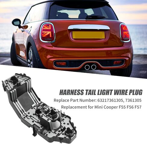 63217361305 Tail Light Socket Rear Light Bulb Socket Replacement for Mini Cooper F55 F56 F57 R57 Replacement for Cooper Base 2014 2015 2016 2017 2018 2019 FWD in Saudi Arabia