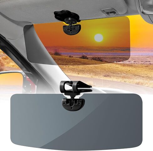 JOYTUTUS Sun Visor for SUV, Cute Polarized Sun Visor Extender for Car, Cat Paw Clip Sun Visor Extender, Universal UV400 Car Visor Extension Anti-Glare, Protect from Sun Glare/UV Ray/Stray Light (Pink) in Kuwait