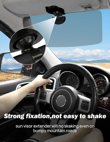 JOYTUTUS Sun Visor for SUV, Cute Polarized Sun Visor Extender for Car, Cat Paw Clip Sun Visor Extender, Universal UV400 Car Visor Extension Anti-Glare, Protect from Sun Glare/UV Ray/Stray Light (Pink) in Kuwait