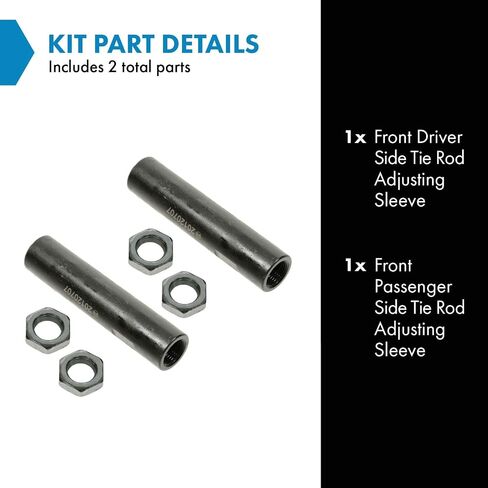 TRQ Front Tie Rod Adjusting Sleeve Pair For Ford F150 Pickup Expedition Navigator in Saudi Arabia