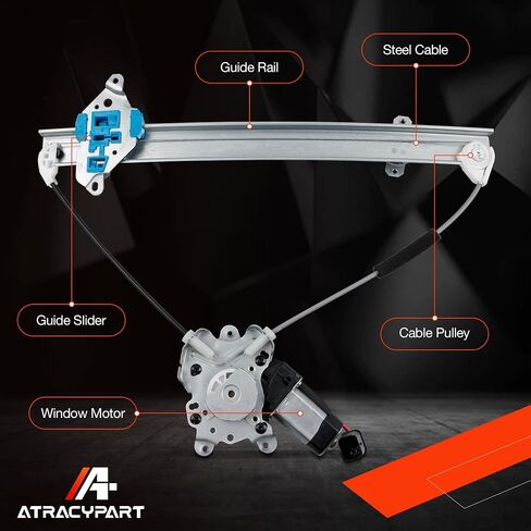 MR573877 Front Left Driver Side Power Window Regulator and Motor Assembly Compatible with Mitsubishi Outlander 2003-2006 Replace# 125-59041L in Saudi Arabia