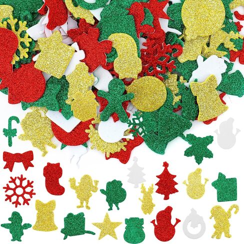 Foam Heart Stickers, Foam Stickers, 300PCS Heart Sticker for Kids Crafts, Self Adhesive Glitter Star Hearts Decorative Sticker Decals Colorful Valentine Hearts Sticker for Arts Crafts DIY Supplies in Saudi Arabia