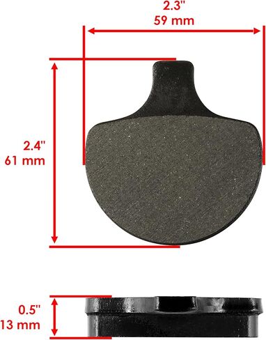 Caltric Front Rear Brake Pads Compatible with Harley Davidson Flhtc Electra Glide Classic 1984-1999 in Saudi Arabia