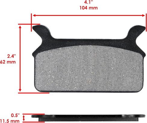 Caltric Front Rear Brake Pads Compatible with Harley Davidson Flhtc Electra Glide Classic 1984-1999 in Saudi Arabia