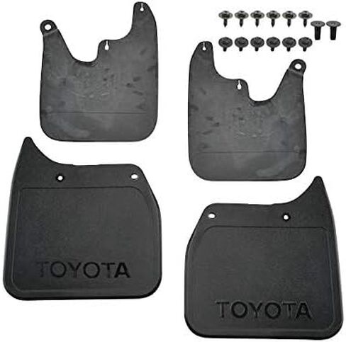 Mud Guard - 4 Piece - Black - Compatible with 2001-2002 Toyota Tacoma RWD in Saudi Arabia
