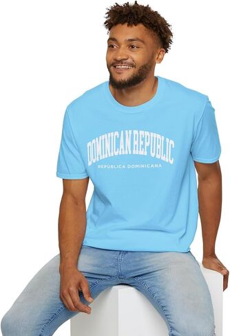 Dominican Republic Adult Unisex Soft T-Shirt in Saudi Arabia