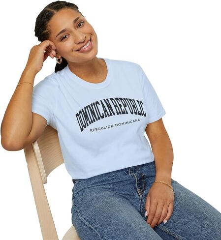 Dominican Republic Adult Unisex Soft T-Shirt in Saudi Arabia