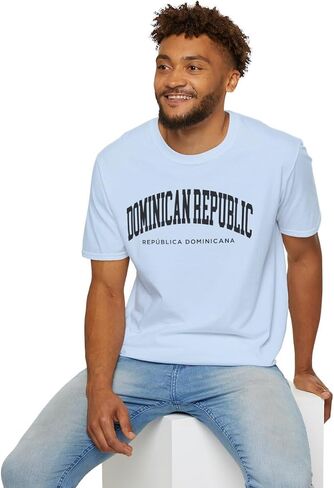Dominican Republic Adult Unisex Soft T-Shirt in Saudi Arabia