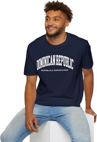 Dominican Republic Adult Unisex Soft T-Shirt in Saudi Arabia
