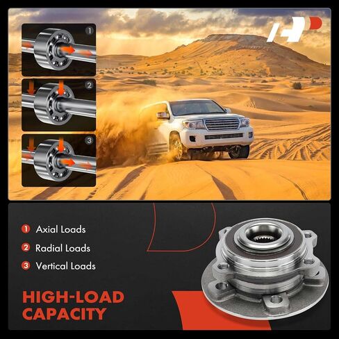 A-Premium 2 x Front or Rear Wheel Bearing and Hub Assembly Compatible with Mercedes-Benz CLA250 2020-2021, CLA35 AMG, CLA45 AMG, GLA250, GLA35 AMG, GLA45 AMG, A220, A35 AMG, GLB250, GLB35 AMG in Saudi Arabia