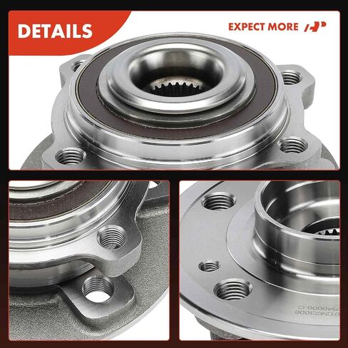 A-Premium 2 x Front or Rear Wheel Bearing and Hub Assembly Compatible with Mercedes-Benz CLA250 2020-2021, CLA35 AMG, CLA45 AMG, GLA250, GLA35 AMG, GLA45 AMG, A220, A35 AMG, GLB250, GLB35 AMG in Saudi Arabia