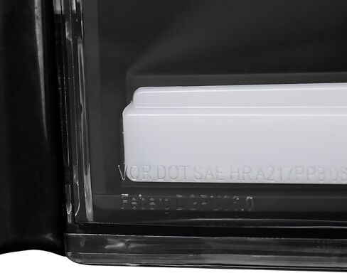مواصفات ضبط المصابيح الأمامية السوداء مع شريط LED متوافق مع 2006-2008 Dodge RAM 1500/2500/3500 ، 2007-2009 Dodge RAM 2500/3500 ، Left + Pair Headips Assembly in Saudi Arabia