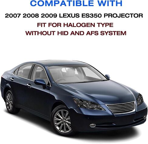 مجموعة المصباح الأمامي الهالوجين متوافق مع 2007-2009 لكزس ES350 المصابيح الأمامية مع سائق HID مع HID و HAPPERANGER in Kuwait