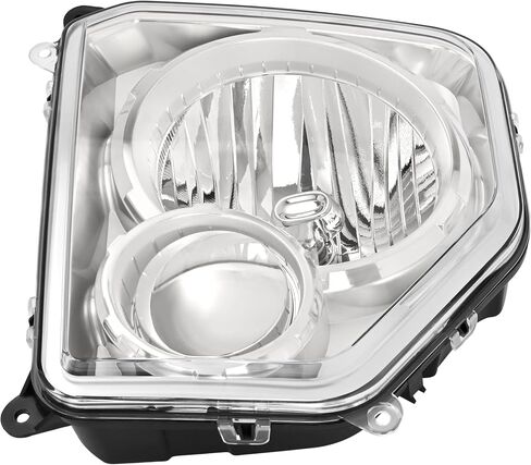 المصابيح الأمامية زوج Hecasa متوافقة مع بديل 2008-2012 Jeep Liberty لـ CH2503221 CH2502221 مصابيح أمامية هالوجين مجموعة مع عدسة ضباب in Saudi Arabia