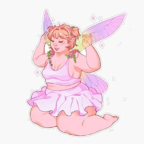 Pink Fairy Sticker Vinyl Waterproof Sticker Decal Car Laptop Wall Window Bumper Sticker 5" in Kuwait