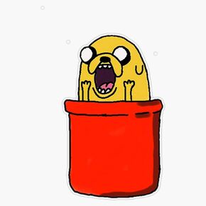 Magnet Jake The Dog Pocket Vinyl Waterproof Magnetic Sticker Vinyl Waterproof Magnet Decal Car 5" in Saudi Arabia