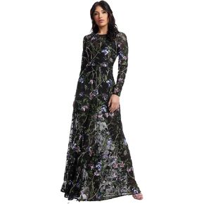 Dress the Population Women's Ava Fit and Flare Maxi Dress in Saudi Arabia