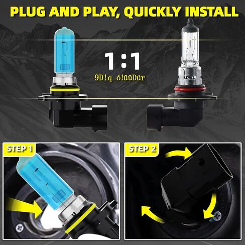 Headlight Bulbs Fit For Ford Transit 2015-2020,9005 H11 High Low Beam Combo,Super Bright 5500K White Light High Performance Halogen Light Bulbs,4PCS in Saudi Arabia