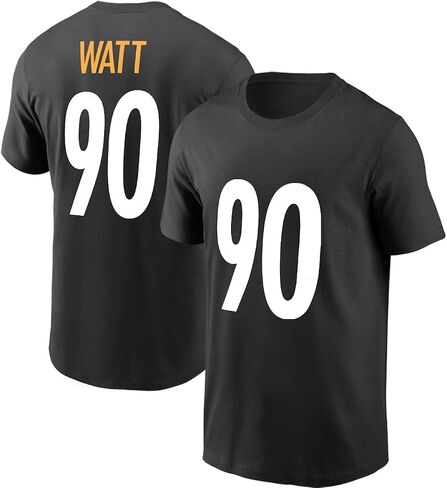 TJ Watt Football Shirt Jersey 100 ٪ Cotton #90 Pittsburgh in Kuwait