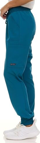 Nautica Scrub Pants for Women, Breathable Drawstring Jogger Scrubs for Women, 5 Pocket Stretch Soft Scrub Bottoms for Woman in Saudi Arabia