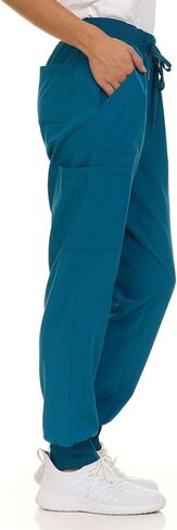 Nautica Scrub Pants for Women, Breathable Drawstring Jogger Scrubs for Women, 5 Pocket Stretch Soft Scrub Bottoms for Woman in Saudi Arabia