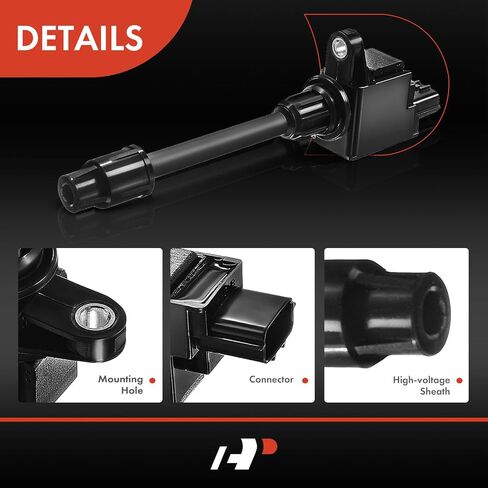 A-Premium Engine Ignition Coil Pack Compatible with Nissan Pathfinder 2000-2001 & Infiniti QX4 2000-2001, 3.3L 3.5L in Saudi Arabia