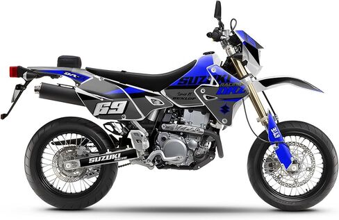 Graphics Kit for Suzuki DRZ 400 (2001-2023) Voltaic Series Yellow 09 Mil - Dirt bike Custom Racing Graphics Decals Stickers Kit, no-plastics in Saudi Arabia