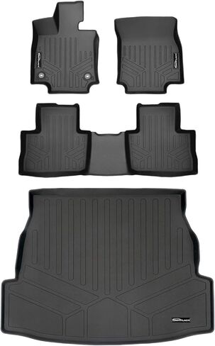 SMARTLINER Custom Fit Floor Mats 2 Rows and Cargo Liner Trunk Set for 2019-2025 Toyota RAV4 in Saudi Arabia