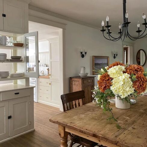 YalzoneMet Artificial Hydrangea Flowers 4 Pcs 2 White 2 Light Green 21 inch Long Rod Real Touch Lifelike Fake Latex Hydrangea Flowers for Home Party Outdoor Wedding Gifts Christmas Table Decoration in Kuwait