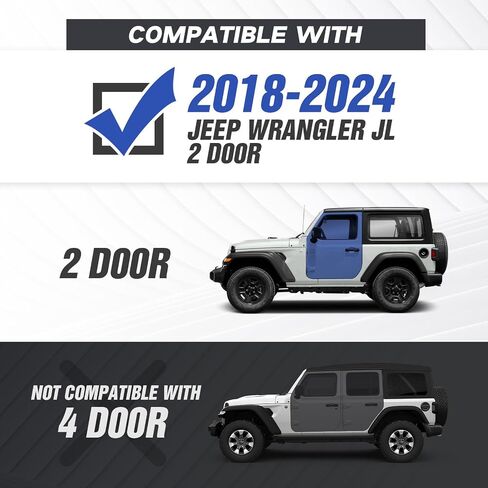 Suorto Running Boards Drop Side Steps متوافقة مع 2018 2019 2020 2021 2022 2023 2024 Jeep Wrangler JL 2 Doors ، Bars Stefle Nerf Step Plates Rock Sliders Rails (على الطرق الوعرة) in Saudi Arabia
