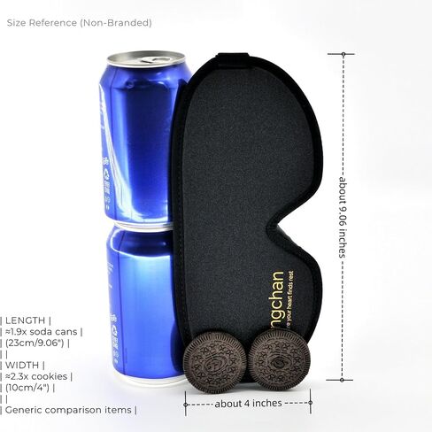 Ringchan True Blackout Eye Scks للنوم ، قيلولة المكتب أو رحلة الطيران الطويلة ، وضغط صفر على مقل العيون ، وحزام قابل للتعديل بشكل مريح ، ناعمة ومريحة ليلية عصيدة - طائرة أسود in Saudi Arabia