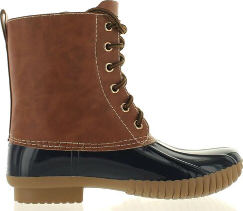 Axny Women's Lace Up two two Tine Combat Astrict Boots Rain Boots in Kuwait