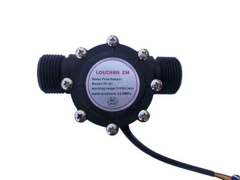 1PCS YF-G1 DN25 نطاق التدفق 2-100L/دقيقة استشعار تدفق المياه مستشعرات الاستشعار الملحقات in Kuwait