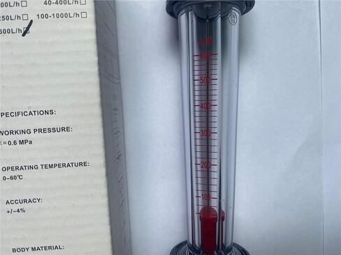 1PCS Rotameter Flow Measuring Instruments Water Testing Meter Tube 202mm LZS-15 60-600L/H Plastic Tube Liquid in Saudi Arabia