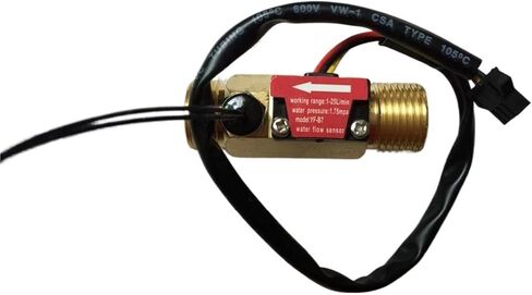 1PCS G1/2 "Brass Hall Flow Rate Meter NTC Meaterment Terfurment Sensor in Saudi Arabia
