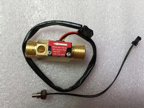 1PCS G1/2 "Brass Hall Flow Rate Meter NTC Meaterment Terfurment Sensor in Saudi Arabia