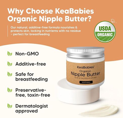 KeaBabies Maternity Belly Band and Nipple Butter - Soft & Breathable Pregnancy Belly Support Belt - 2oz Nursing Nipple Cream for Breastfeeding Moms in Saudi Arabia