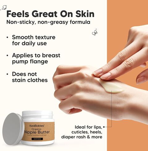 KeaBabies Maternity Belly Band and Nipple Butter - Soft & Breathable Pregnancy Belly Support Belt - 2oz Nursing Nipple Cream for Breastfeeding Moms in Saudi Arabia