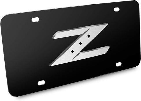 ل Nissan 350Z Z 3D Brush Metal Look Logo Lack Back in Saudi Arabia
