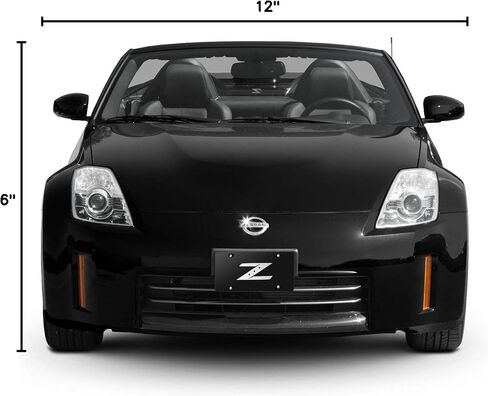 ل Nissan 350Z Z 3D Brush Metal Look Logo Lack Back in Saudi Arabia