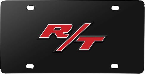 ل Dodge R/T 3D شعار شعار على لوحة ترخيص الفولاذ المقاوم للصدأ كروم للزخرفة in Saudi Arabia