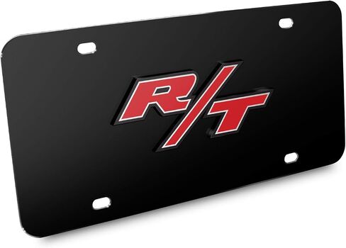 ل Dodge R/T 3D شعار شعار على لوحة ترخيص الفولاذ المقاوم للصدأ كروم للزخرفة in Saudi Arabia