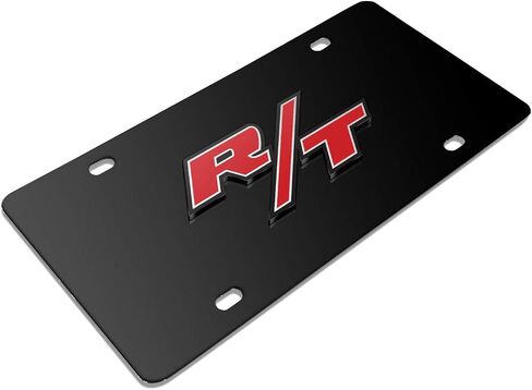 ل Dodge R/T 3D شعار شعار على لوحة ترخيص الفولاذ المقاوم للصدأ كروم للزخرفة in Saudi Arabia