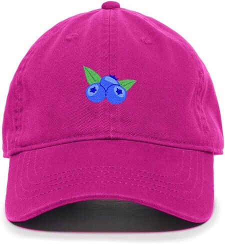 Blueberries Embroidered Baseball Cap Cotton Adjustable Dad Hat in Saudi Arabia